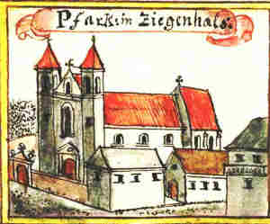 Pfark: in Ziegenhals - Kościół, widok ogólny
